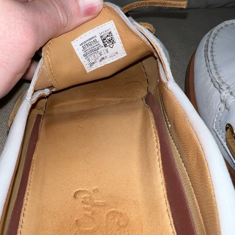 Sperry White and Tan Boat Shoes - Picture 4 of 4